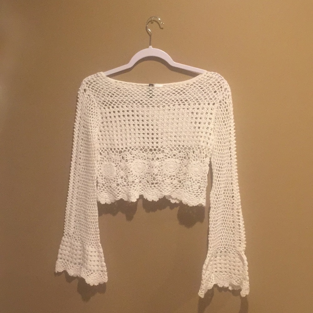 H&M crochet crop top